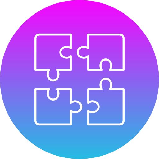 puzzel Generic Flat Gradient icoon