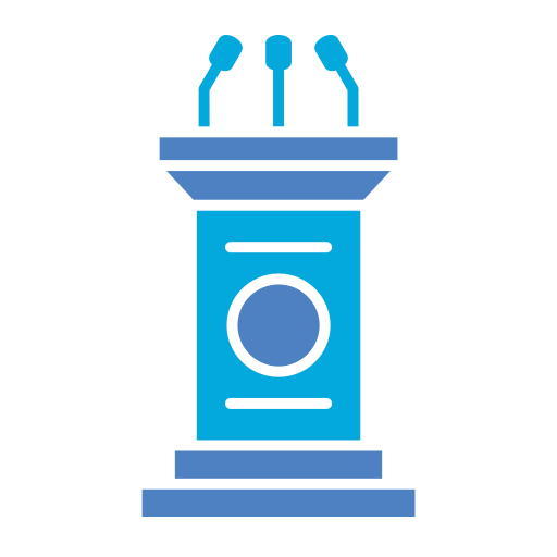 rednerpult Generic Blue icon