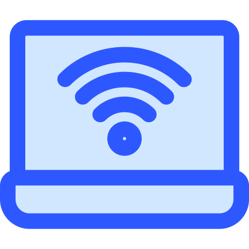 conexão wifi Generic Blue Ícone