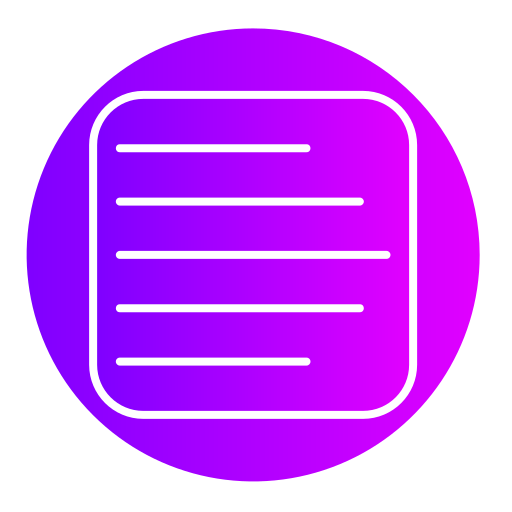 텍스트 정렬 Generic Flat Gradient icon