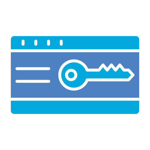 tarjeta de acceso Generic Blue icono