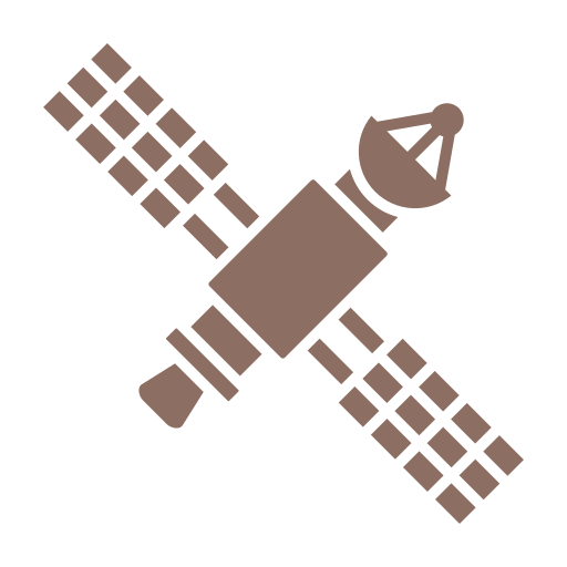 satélite espacial Generic Flat icono