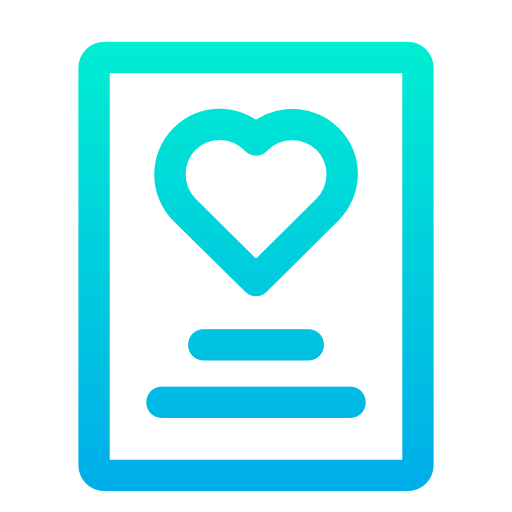 Love letter Kiranshastry Gradient icon