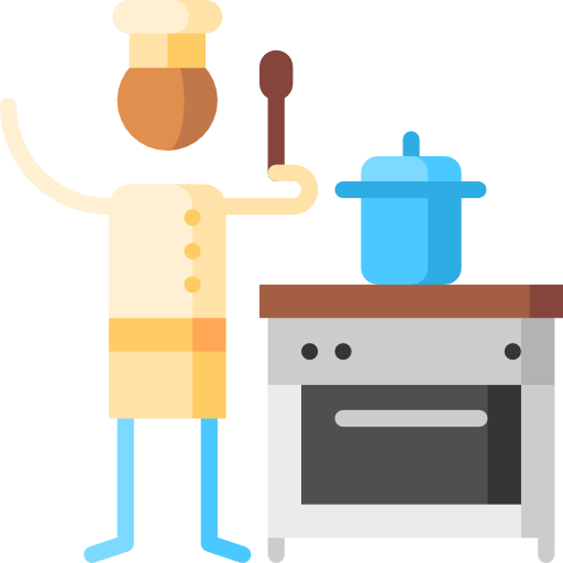 Chef Puppet Characters Flat icon