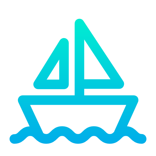 Sailboat Kiranshastry Gradient icon