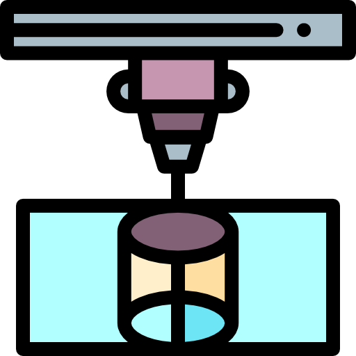 3dプリンタ Detailed Rounded Lineal color icon