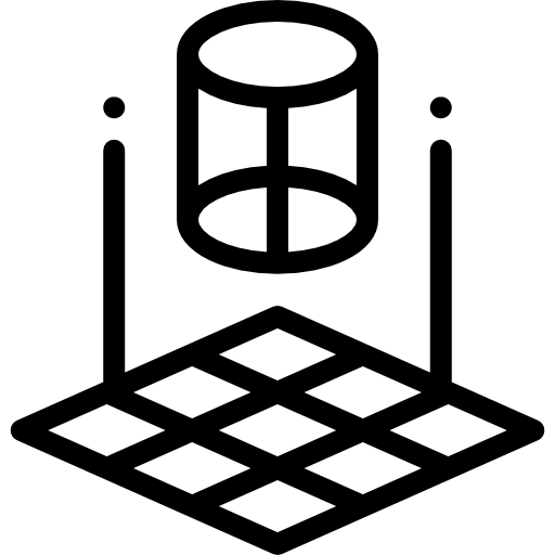 Цилиндр Detailed Rounded Lineal иконка