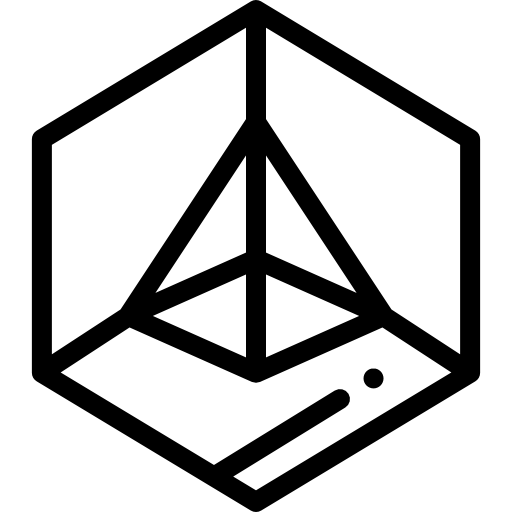 피라미드 Detailed Rounded Lineal icon