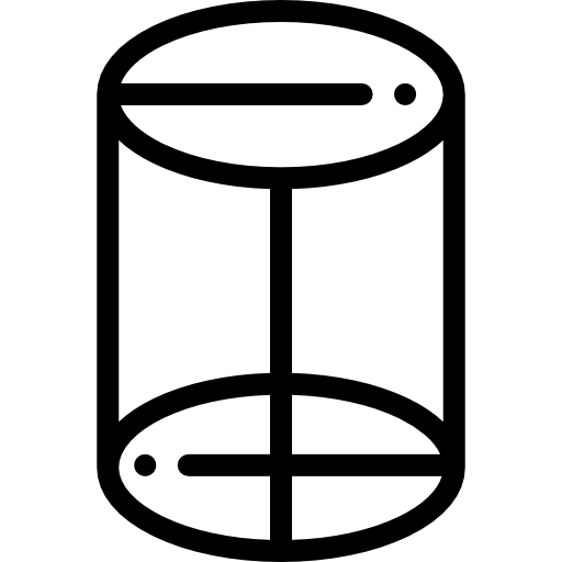 실린더 Detailed Rounded Lineal icon