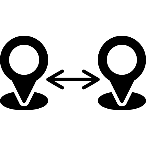 distanza Generic Glyph icona