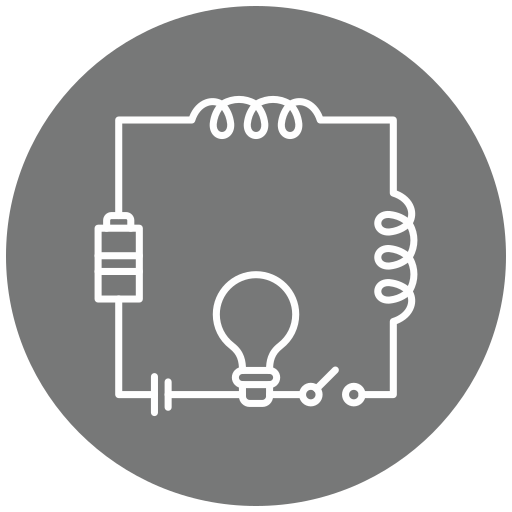 circuit électrique Generic Flat Icône