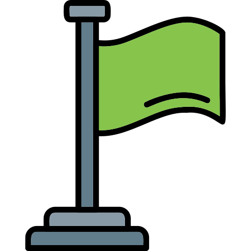 bandera Generic Outline Color icono