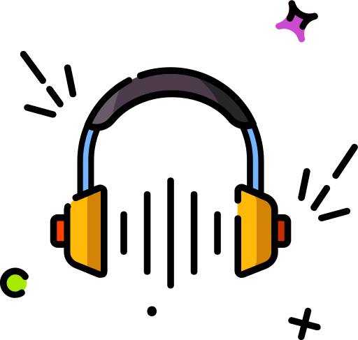 słuchający Generic Outline Color ikona