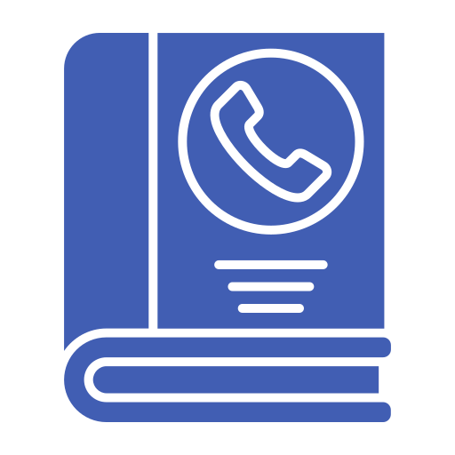 Phone book Generic color fill icon