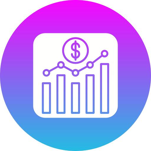 Stock exchange app Generic gradient fill icon