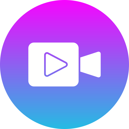 Video calling app Generic gradient fill icon