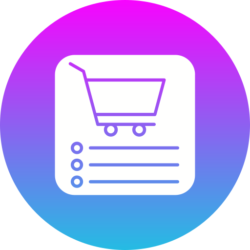 Shopping app Generic gradient fill icon