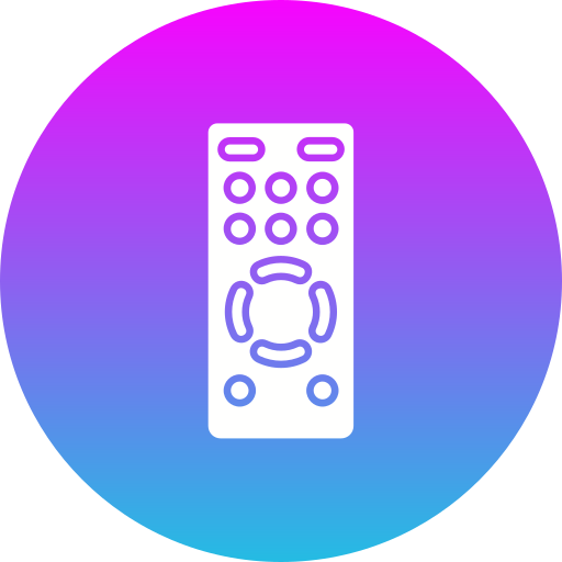 control remoto Generic gradient fill icono