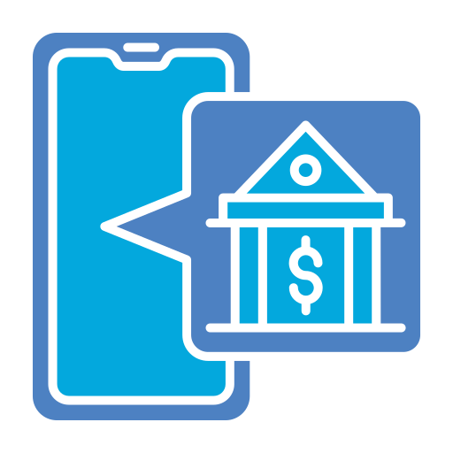 Online banking Generic Blue icon