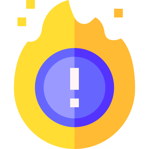 Fire Basic Straight Flat icon