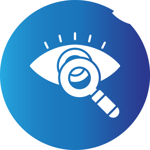 視力検査 Generic Blue icon