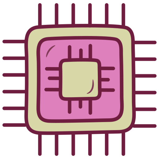 mikroprocesor Generic Outline Color ikona