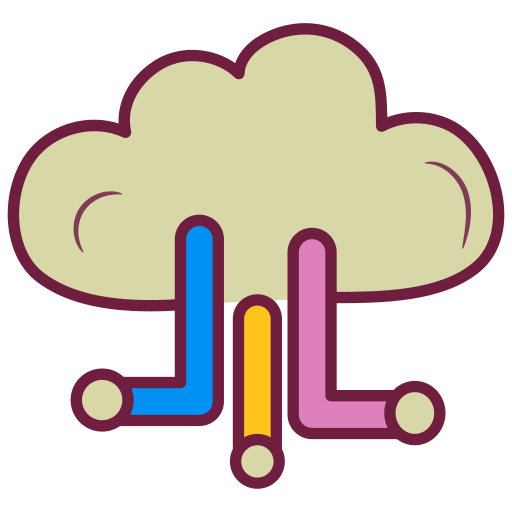 cloud-verbinding Generic Outline Color icoon