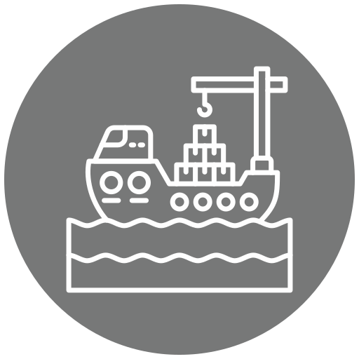 Грузовое судно Generic Flat иконка