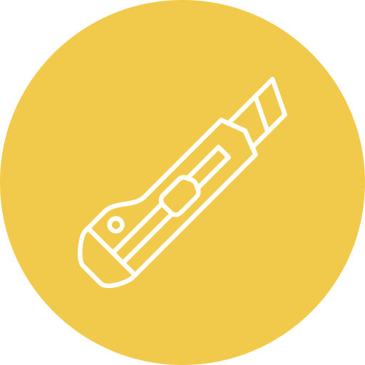 nóż do papieru Generic Flat ikona