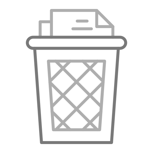 Trash can Generic Grey icon