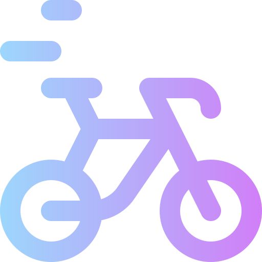 Bicycle Super Basic Rounded Gradient icon