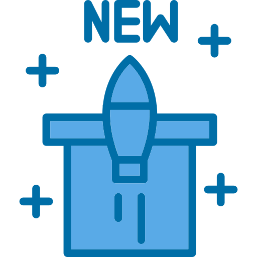 nieuw product Generic Blue icoon