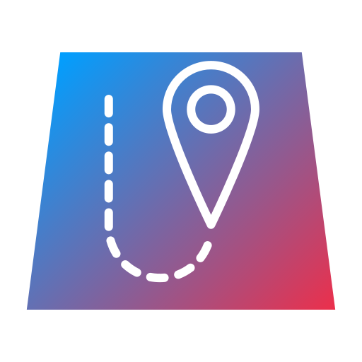 kaart Generic Flat Gradient icoon