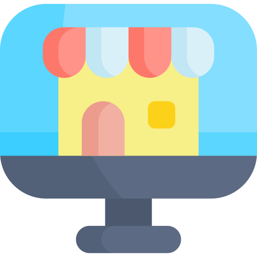 Online store Kawaii Flat icon