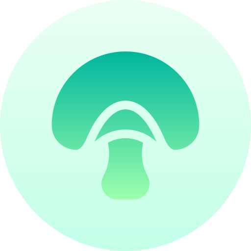 Mushroom Basic Gradient Circular icon