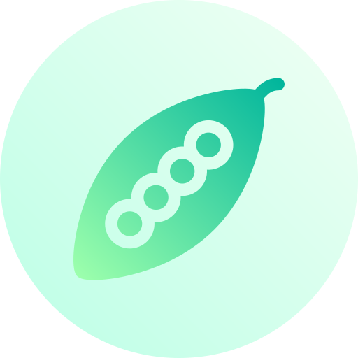 Green peas Basic Gradient Circular icon