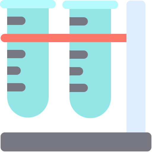 tubo de ensayo Generic Flat icono