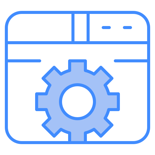 web entwicklung Generic Blue icon