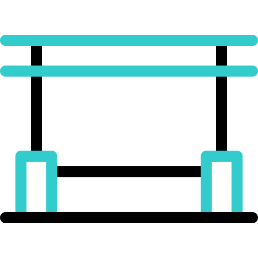 Parallel bars Basic Accent Outline icon