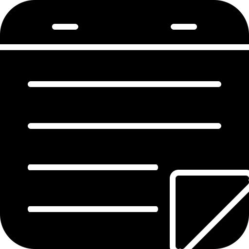 karteczki samoprzylepne Generic Glyph ikona