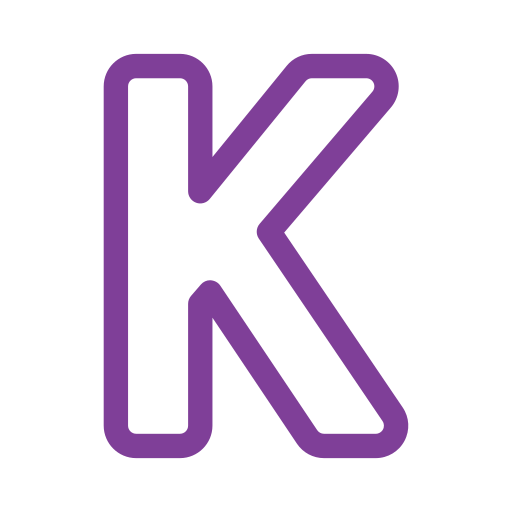 lettre k Generic Simple Colors Icône