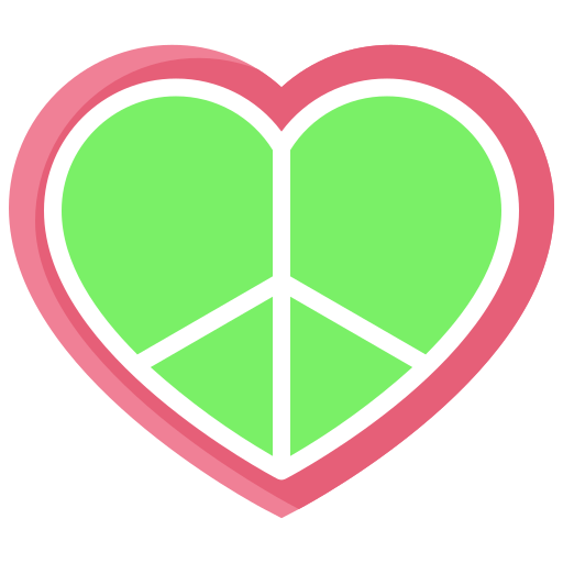Peace and Love Generic Flat icon