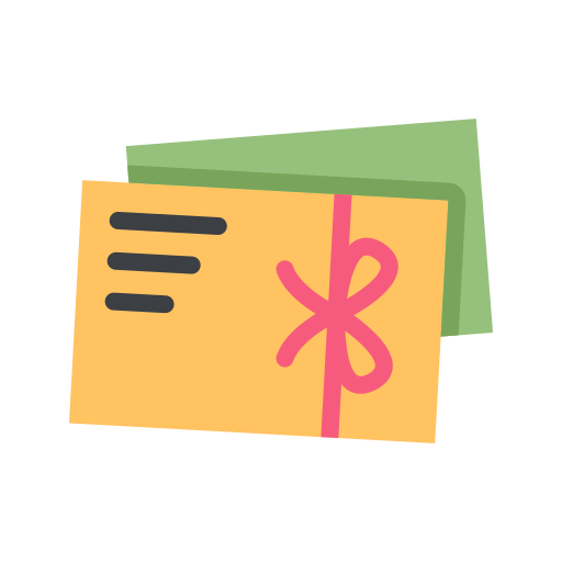 Gift card Generic Flat icon