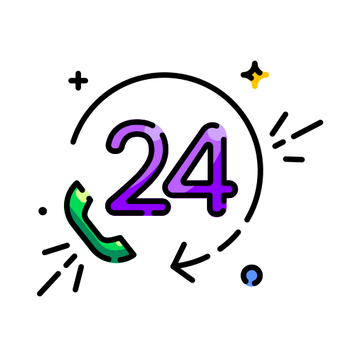 24 hour Generic Outline Color icon