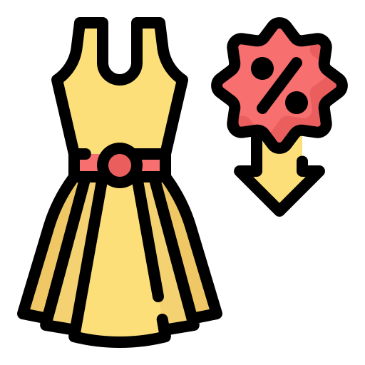 ドレス Generic Outline Color icon