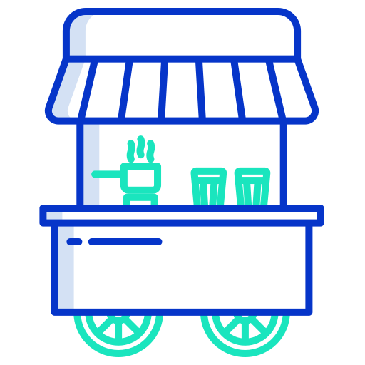 carrinho de chá Generic color outline Ícone
