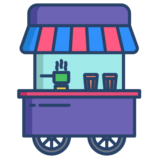 carrinho de chá Generic color outline Ícone