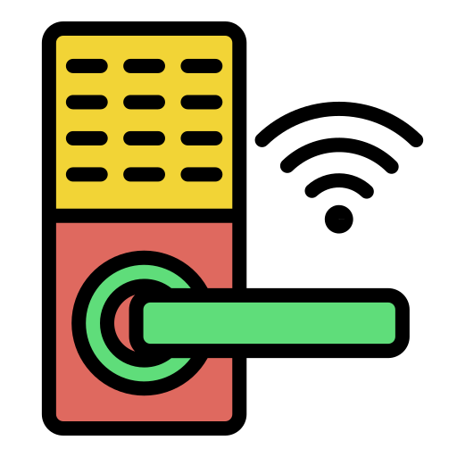 cerradura inteligente Generic Outline Color icono