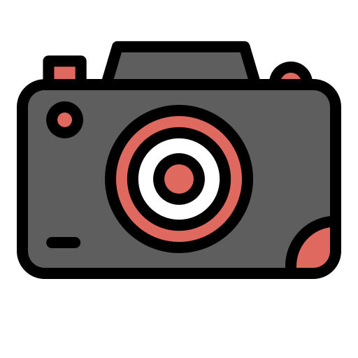 caméra Generic Outline Color Icône