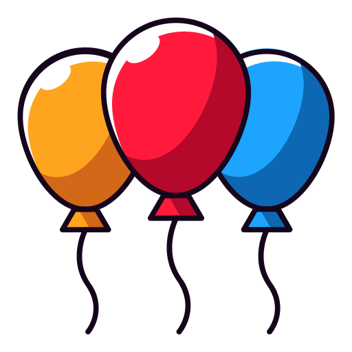 des ballons Generic Outline Color Icône